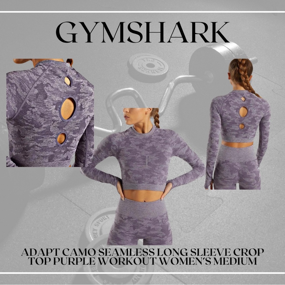Gymshark Women’s Adapt Camo Long Sleeve Crop Top